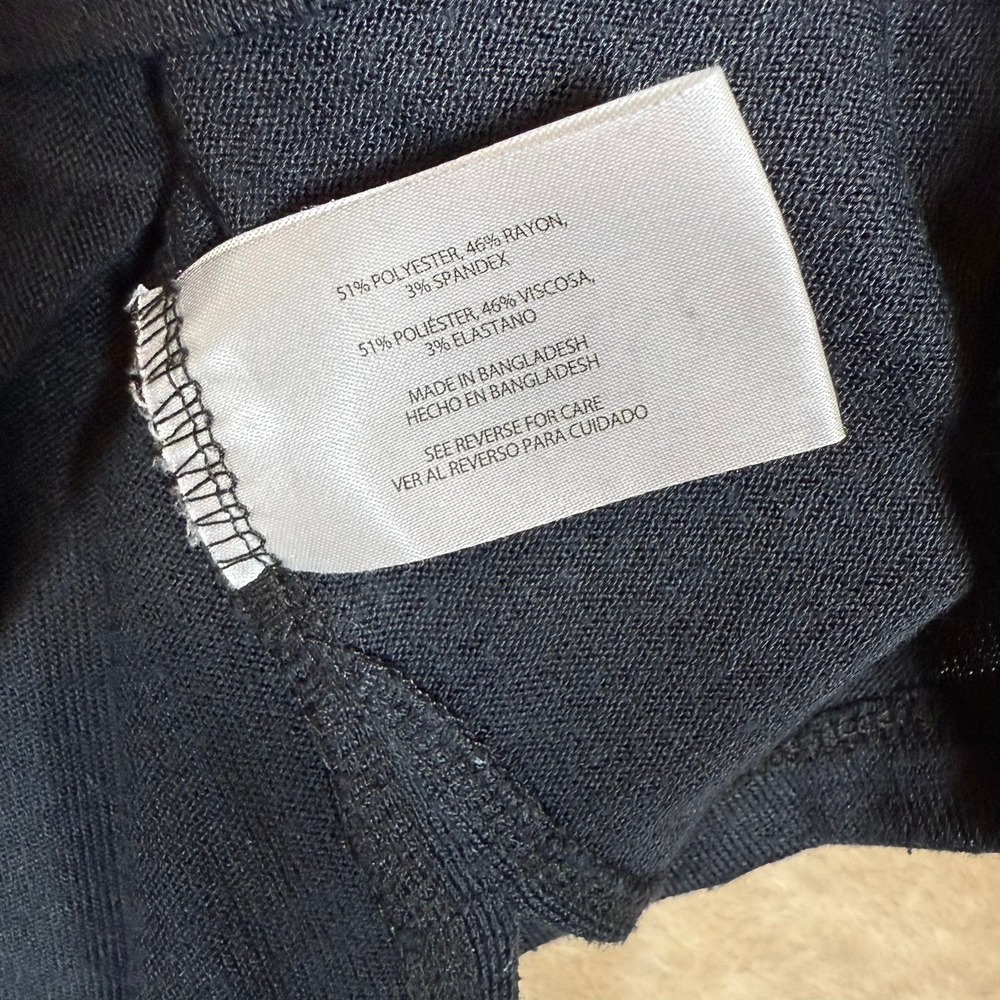 Orvis Classic Collection Women's V Neck Knit Top Tee Relaxed Fit Black Size L - Picture 5 of 8